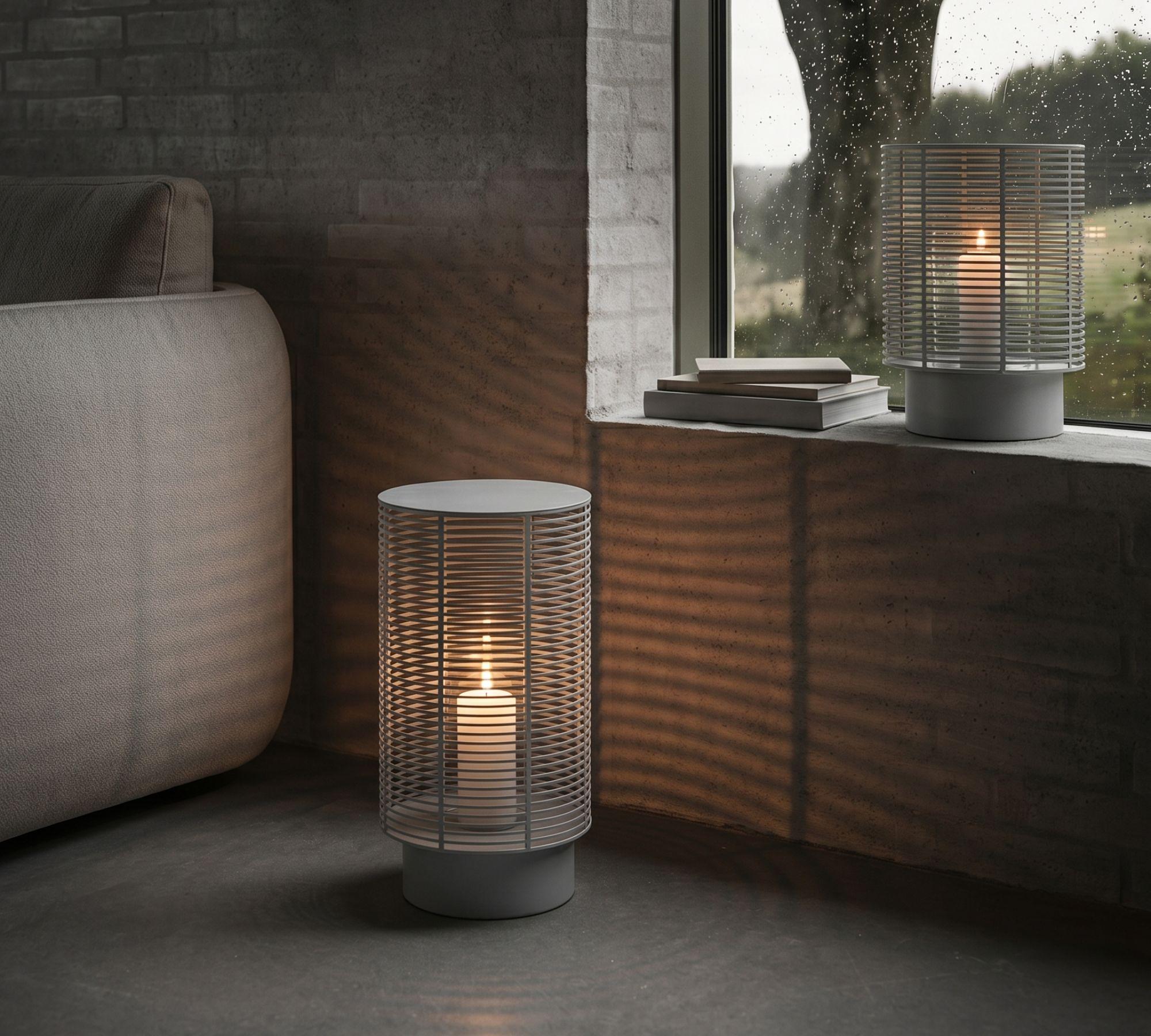 Olea Outdoor Laterne L Silver 66665 2