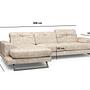 Frido Ecksofa Links Creme 9