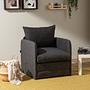 Saga Sleeper Sofa 1-seater Dark Grey 0