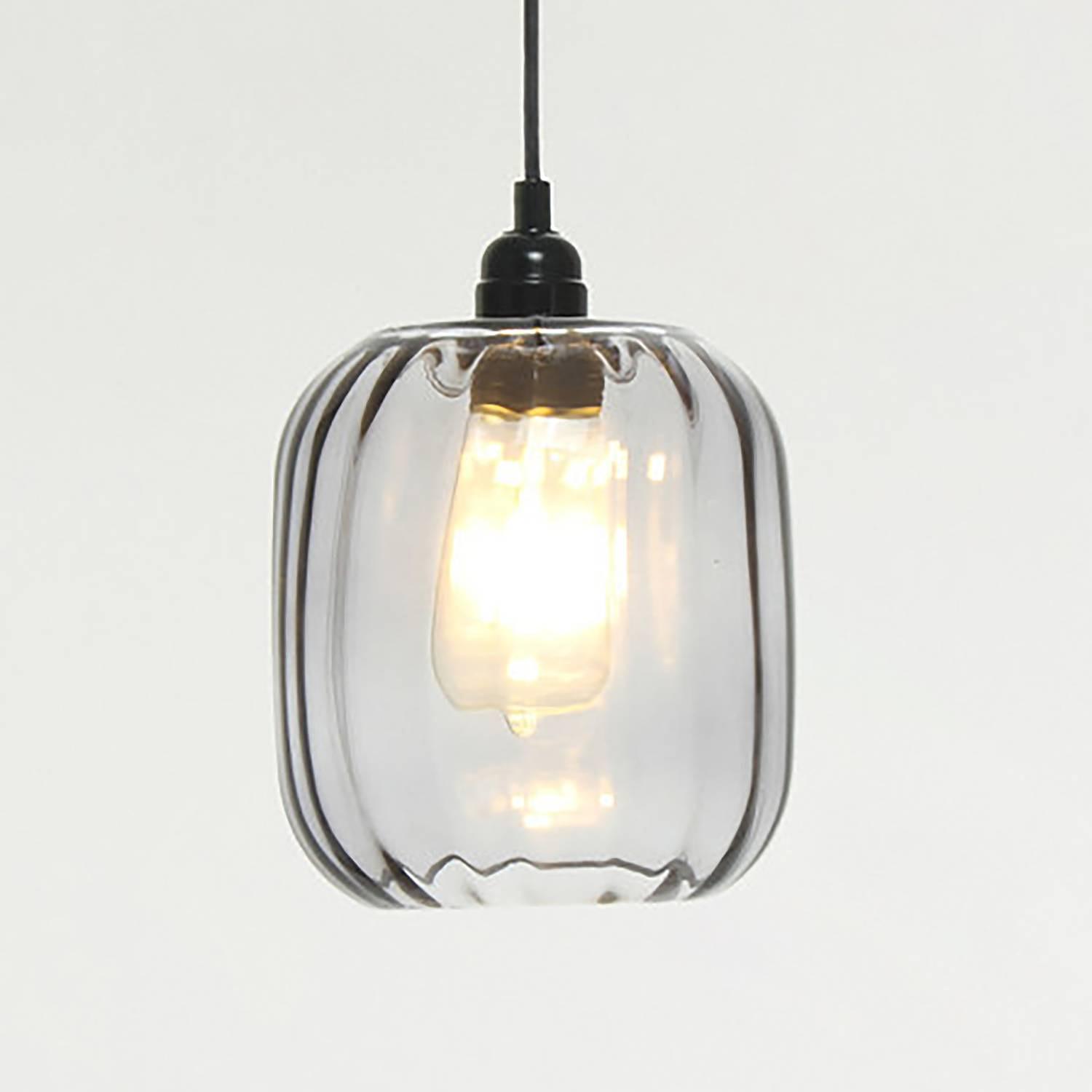 Gloria 125 Hängeleuchte 1-flammig Glas Grau 1