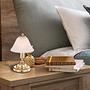 Table lamp Antique 1-light opal glass iron brass 2