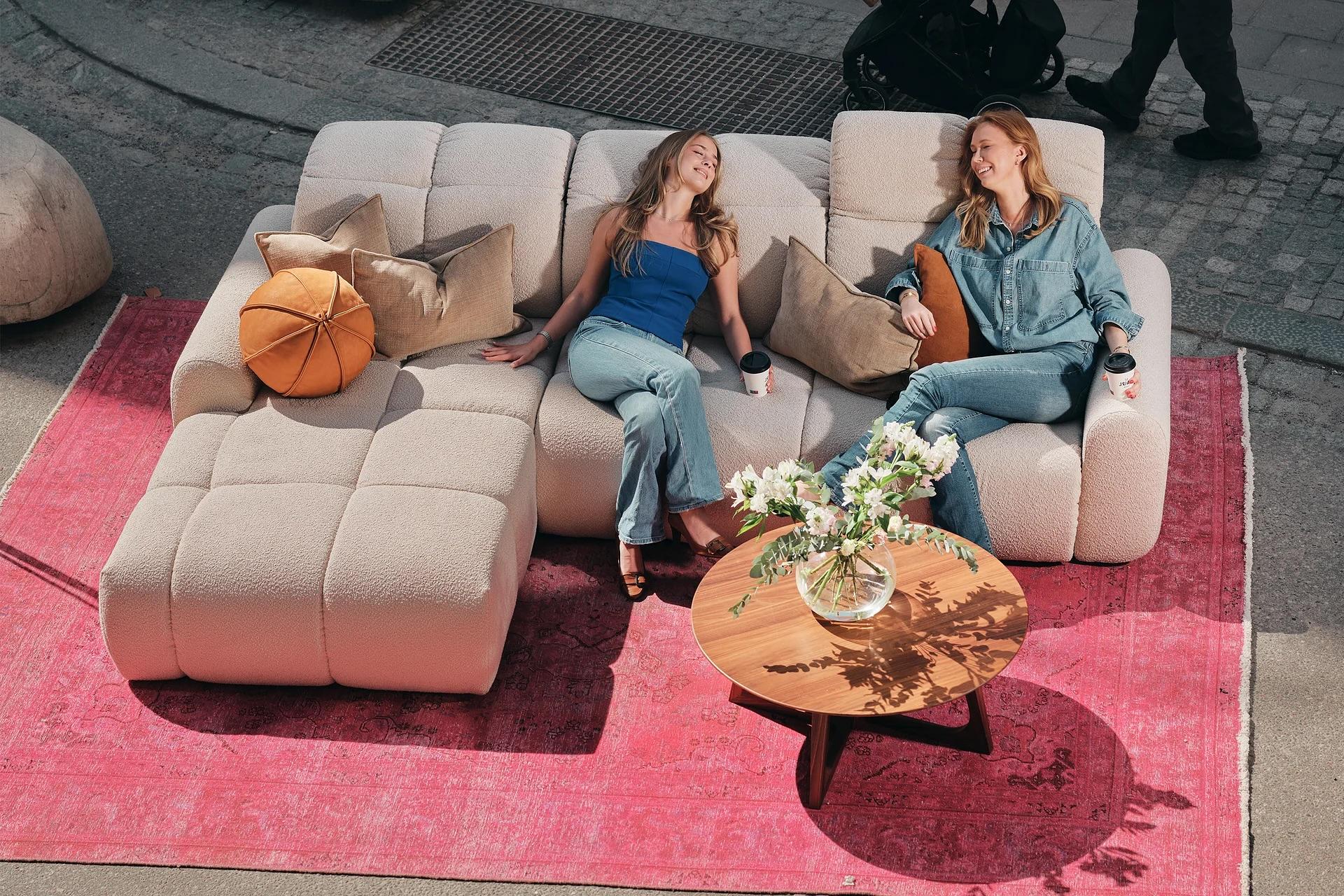 Valrossen Schlafsofa Bouclé Ivory  2