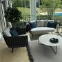 Tosca Outdoor-Möbelset Textil Edelstahl Grau 6
