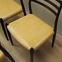 Sechser-Set Mahogany Stühle 1960 Jahre 7