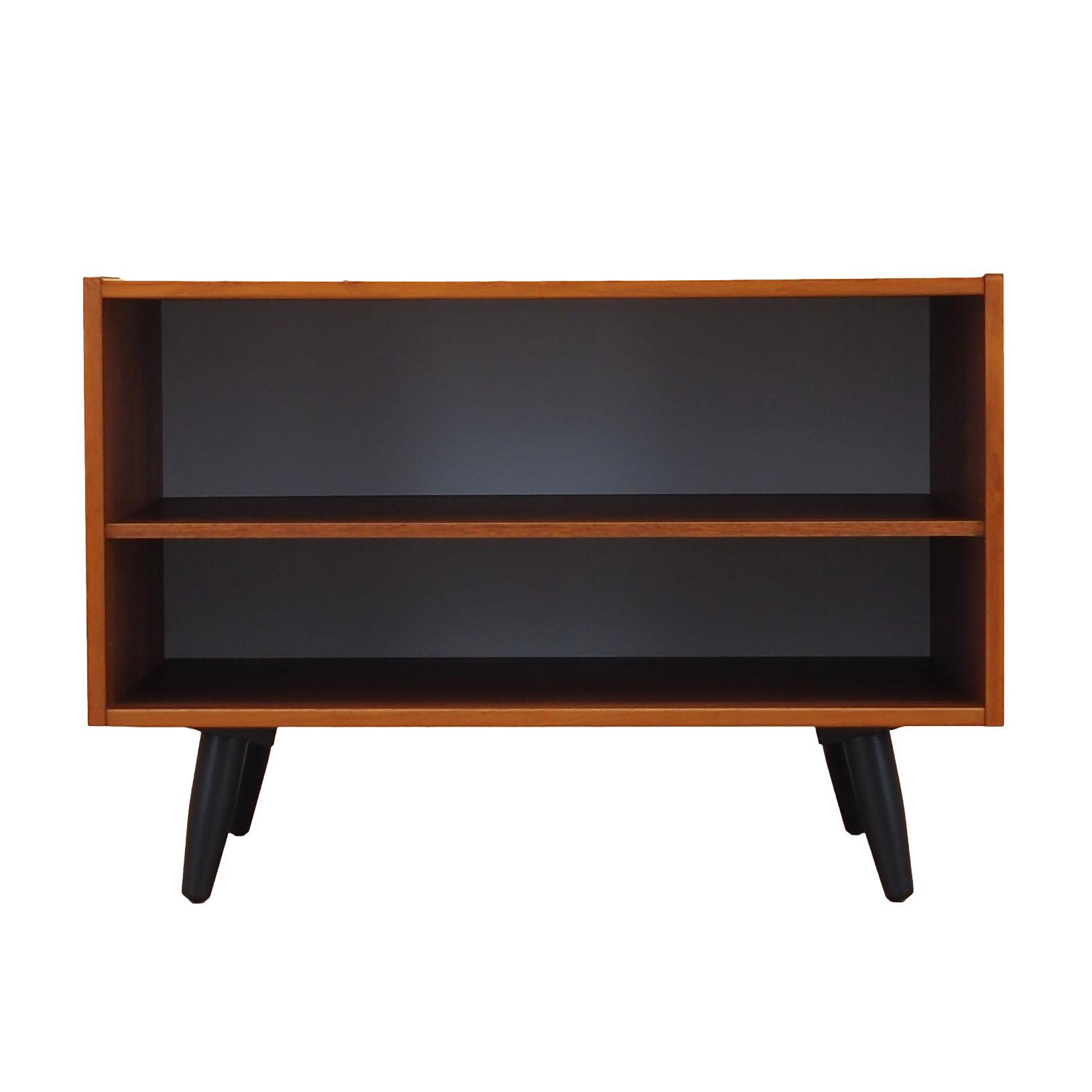 Vintage Bücherregal Teakholz Braun 1970er Jahre 0