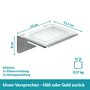 Seifenschale Edelstahl Glas Silber 5