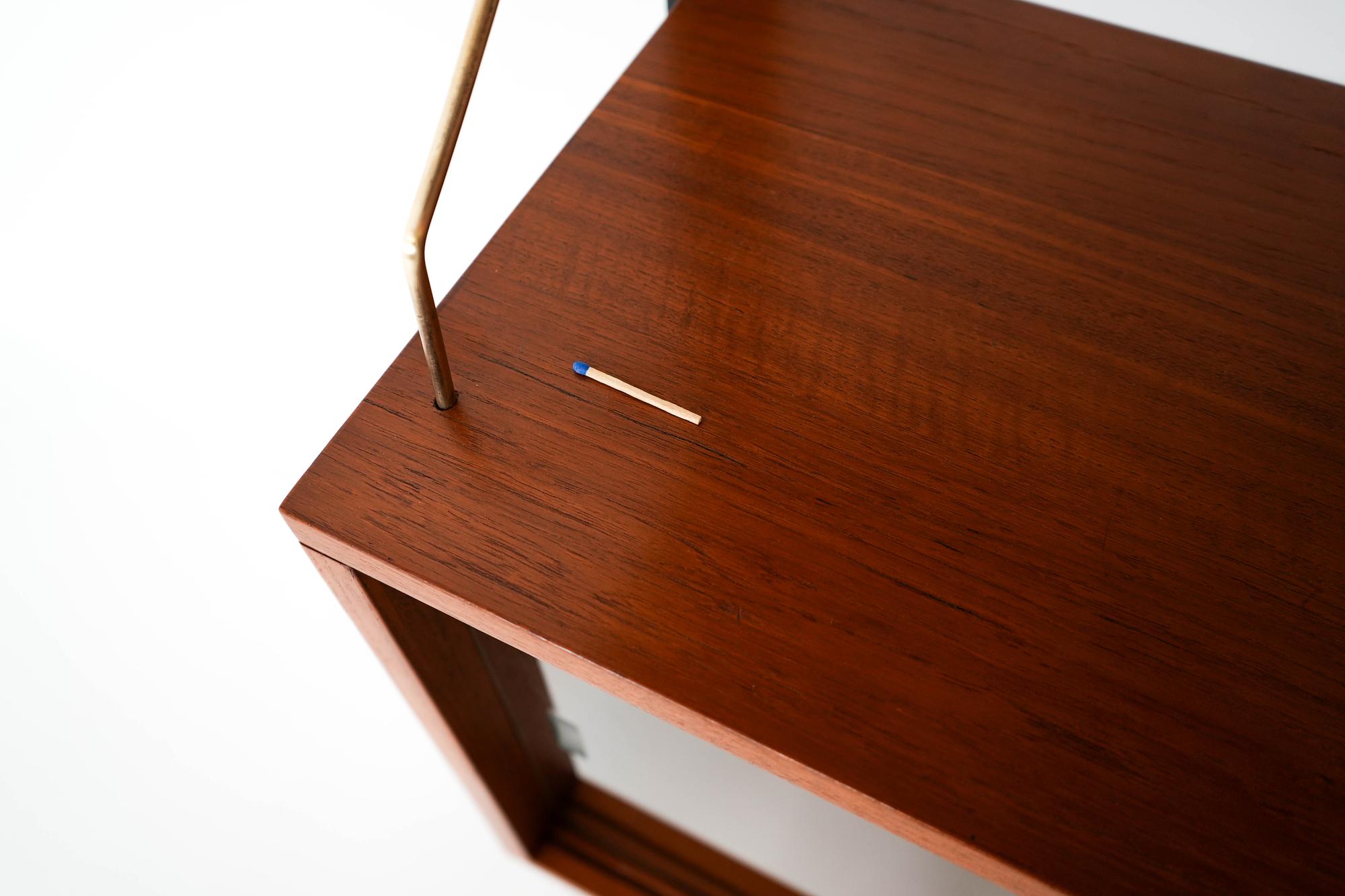 Regal Teakholz Braun 1960er Jahre 12