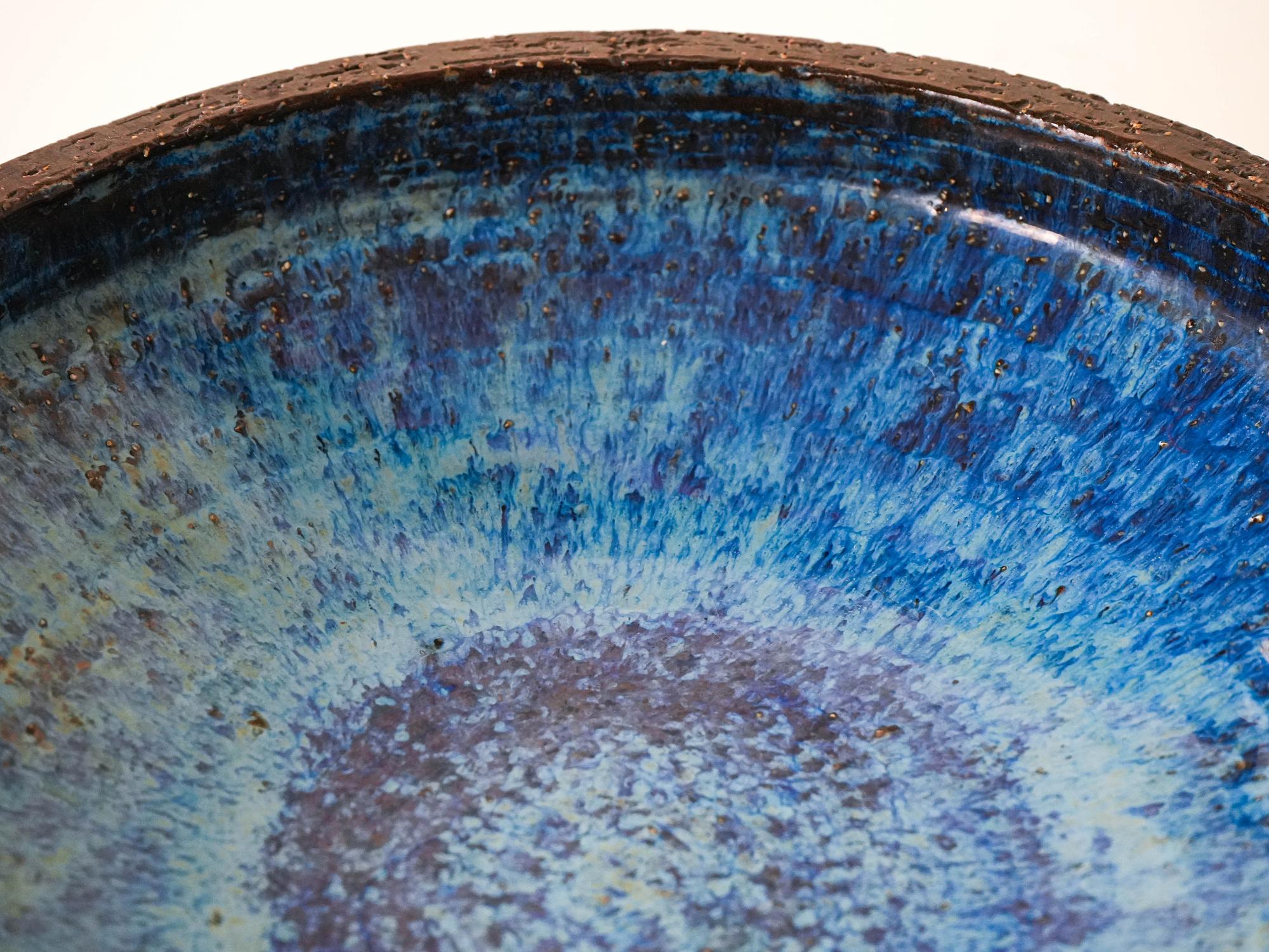 Keramikplatte, dänisches Design, 1960er Jahre, h 3