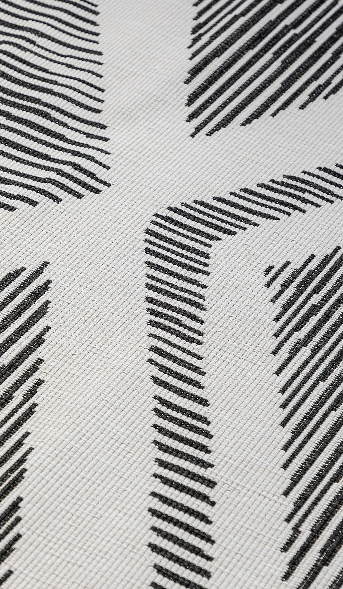 Rhombus In-/Outdoor-Teppich Schwarz 1