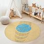 Circular pattern children's rug Multicolored Ø120cm 0
