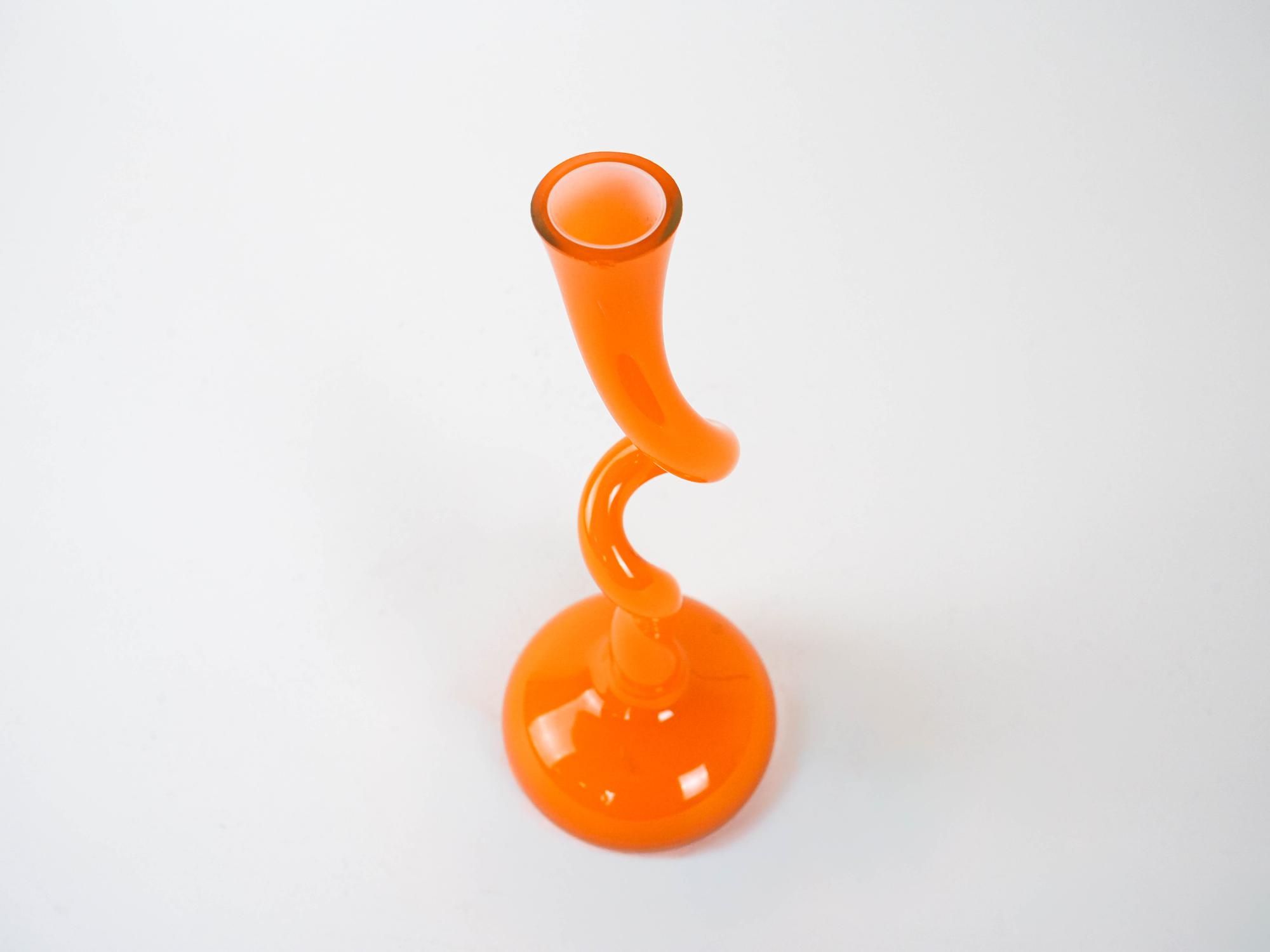 Vase 1990er Jahre Orange 3