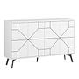 Dune White Chest of Drawers 123cm x 62.4cm 4