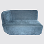 Nora 2-Sitzter Chaise Modul Links Danny Dusty Blue 4