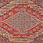 Kilim Senneh Teppich Braun Rot 2