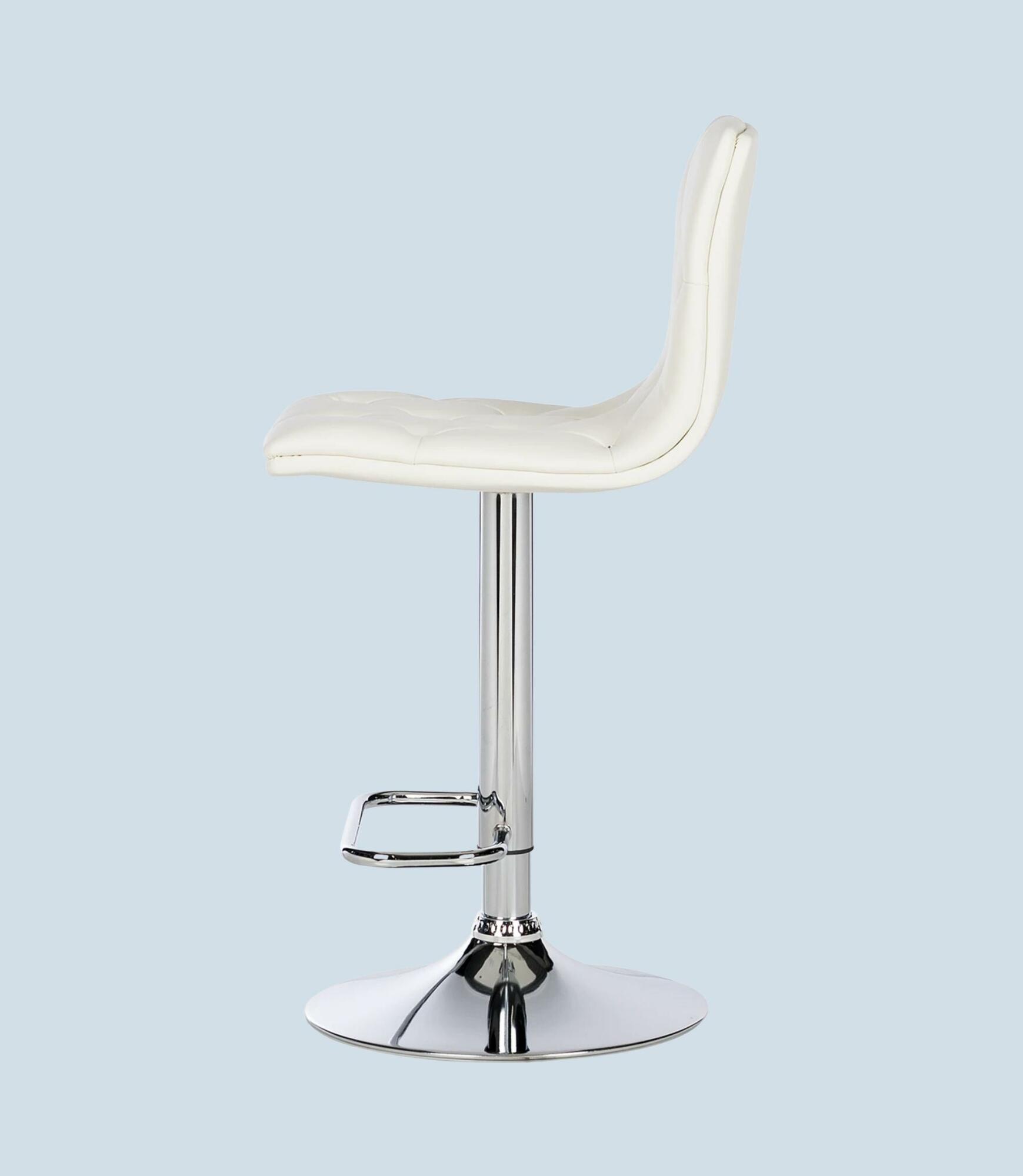 2x Barhocker Kunstleder Weiß 2