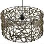 Pendant lamp Angie I linen / iron 1-bulb 2