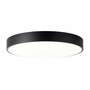 LED Ceiling Light Round Steel Black 1