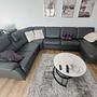 Anthracite Leather Sofa 0