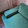 Leonora Sofa + Footstool Moss Grass Green 3