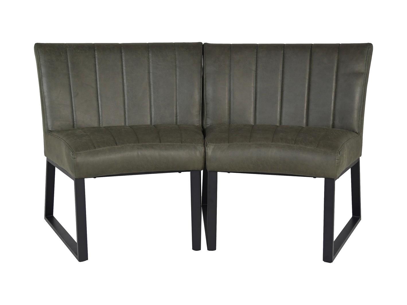 Texas Esszimmerbank Leder Metall 0