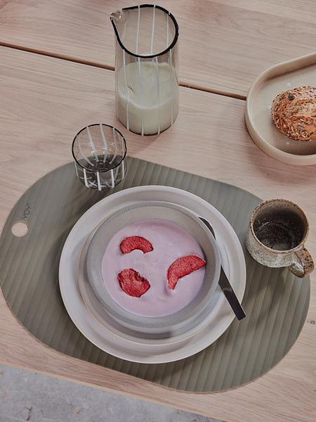 2x Piatti piani Yuka terracotta crema 1