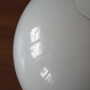 Vintage table lamp metal plastic white 1970s 7