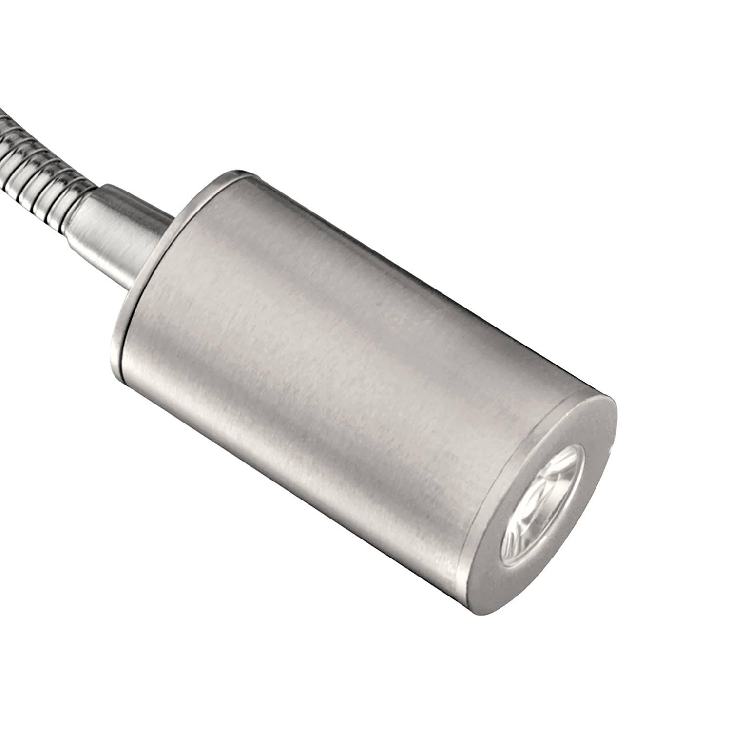 Pasteri LED-Wandleuchte Mischgewebe Stahl 2-flammig 3