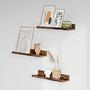 3x Wandboard Cottondale mit Rand Dunkelbraun 0