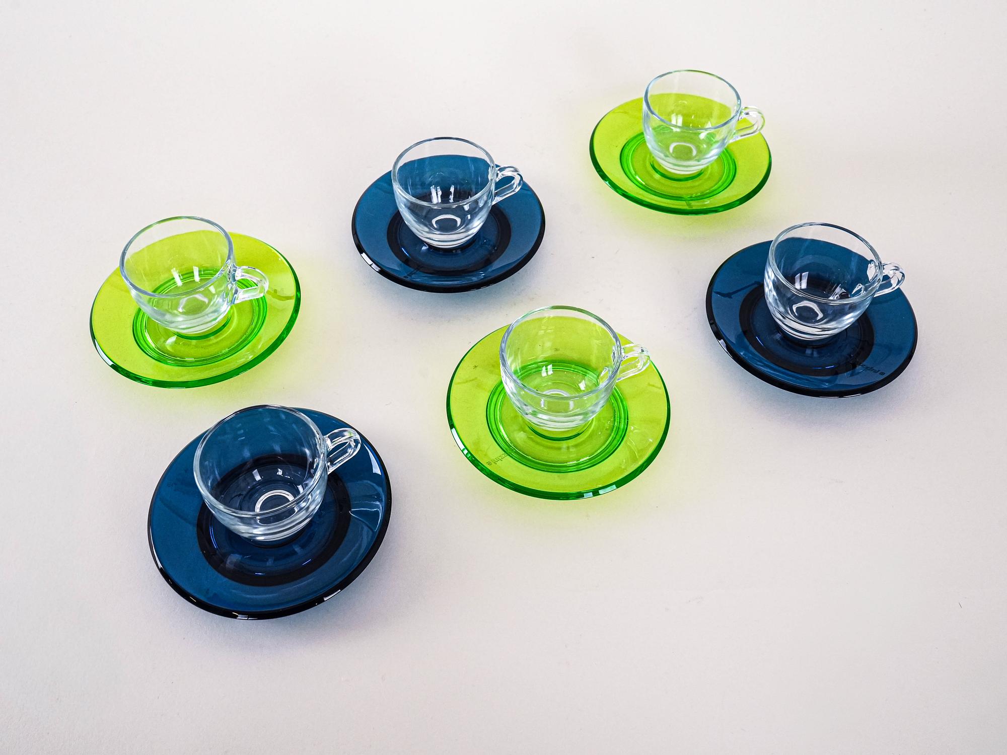Gläser-Set Mehrfarbig 1970er Jahre 5
