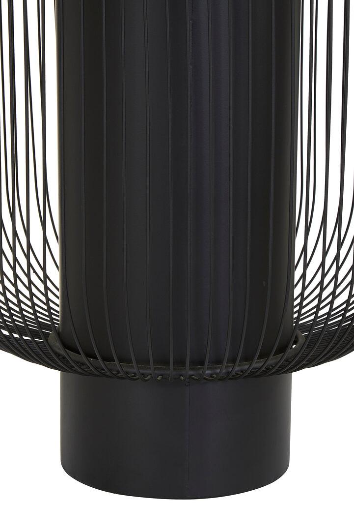 Trento Side Table Glass Top Black 3