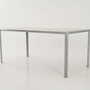 Vintage Table Aluminum Grey 1980s 1