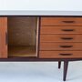 Vintage Otto Wagner Sideboard Teakholz Braun 5