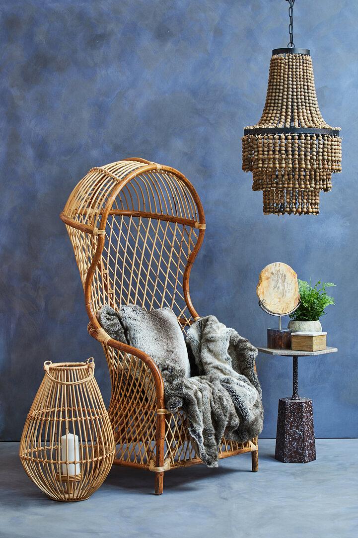 Bosie Lamina Mocha Ombre Fleece Blanket 1