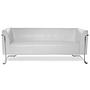 CURACAO Lounge Sofa Faux Leather White 0