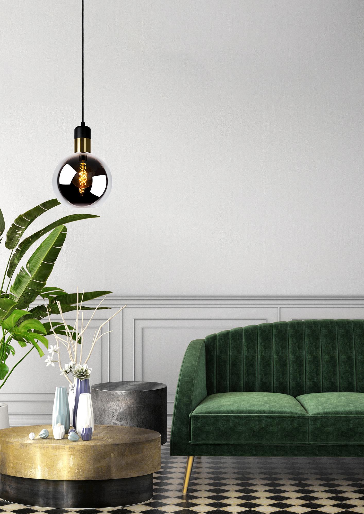 Pendant light Julius Type A Opal glass Grey 20 cm 2