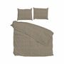 Bettwäsche Webstoff Taupe 200 x 250 cm 1