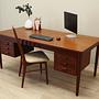 Desk Teak wood Brown 60s 3