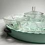 Vintage Kabarett Drehteller mit Schalen 1950er Jahre 7