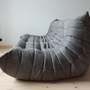Togo Sofa 3-seater Textile Grey 4