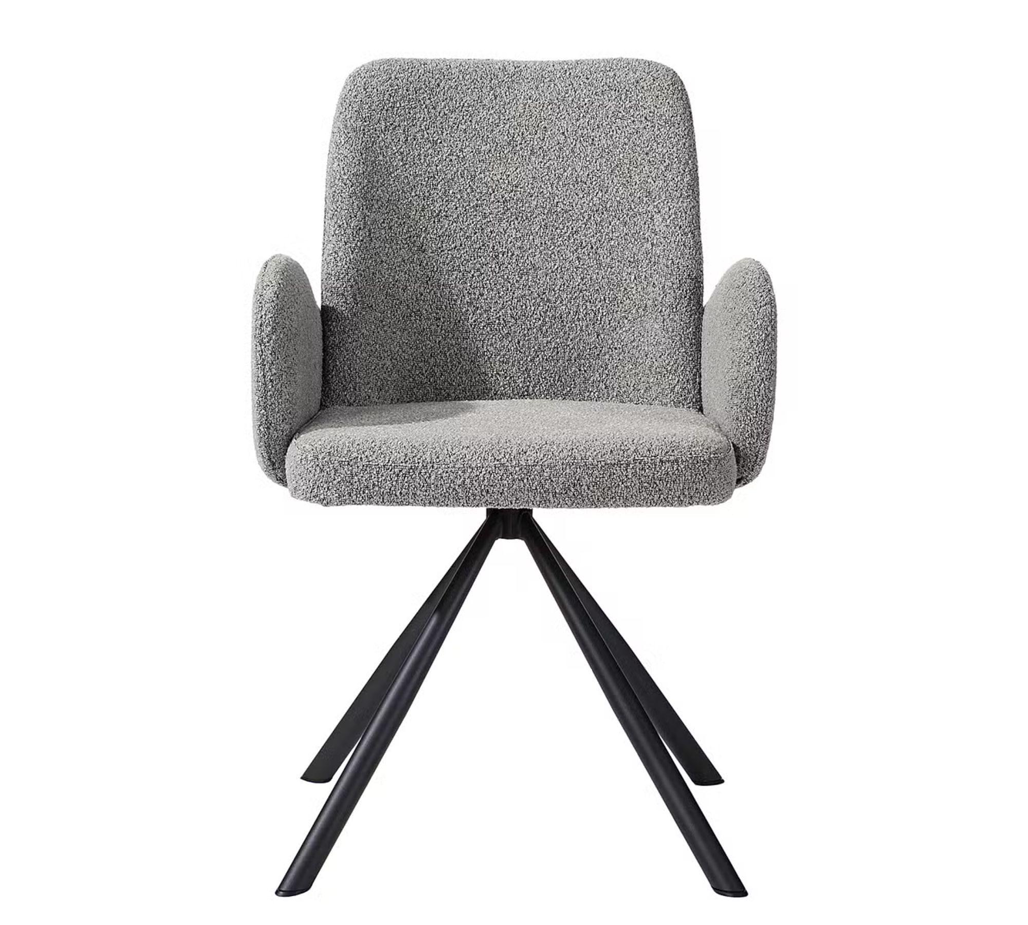 Polsterstuhl Textil Grau 2