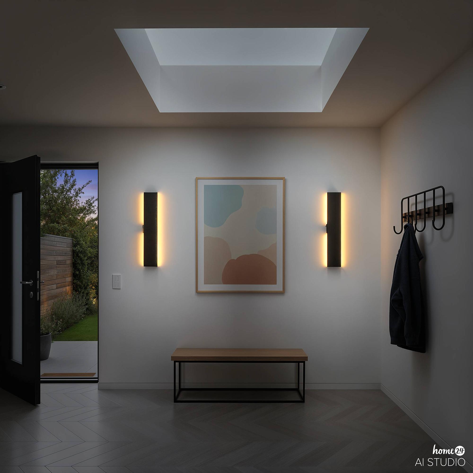 Krim Rechargeable Wall Light Dimmable incl. Remote Control Black 3