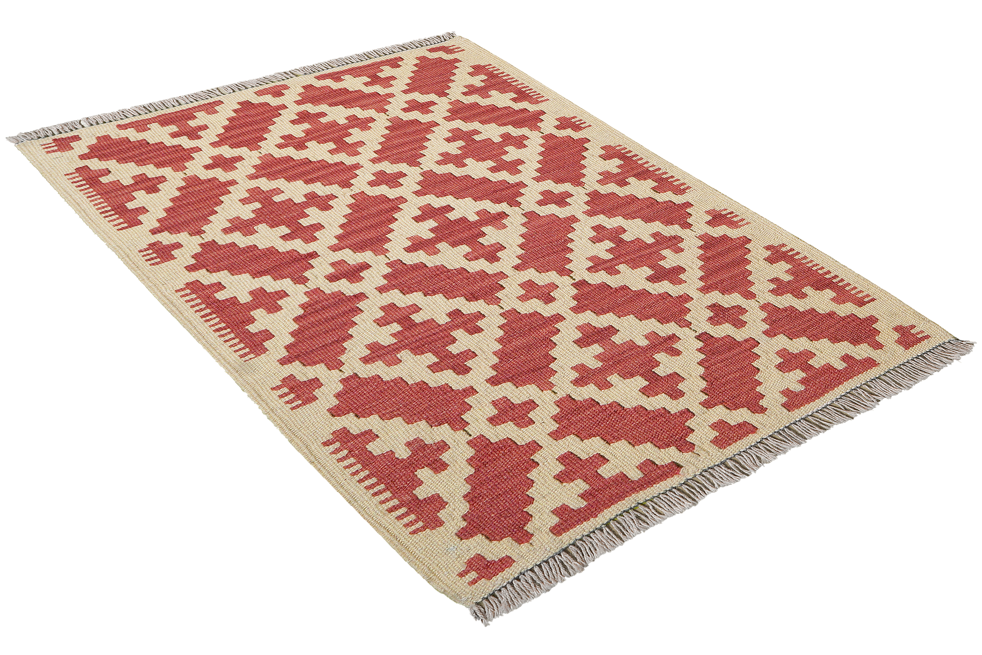 Kelim Gashgai Carpet Wool Red 2