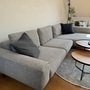 Sofa Récamiere Rechts Textil Holz Grau 2