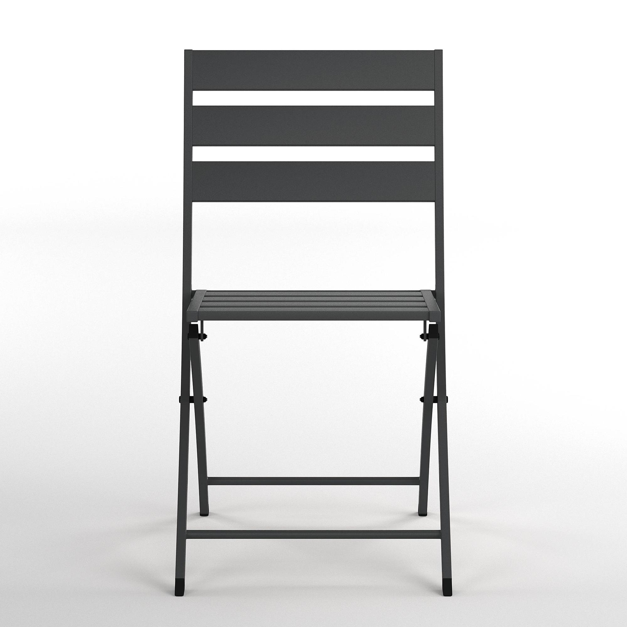 Folding chair Kovo set of 2 steel anthracite 3