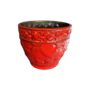 Vintage Blumentopf Keramik Rot 0