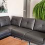 Assea Ecksofa Leder Anthrazit 4