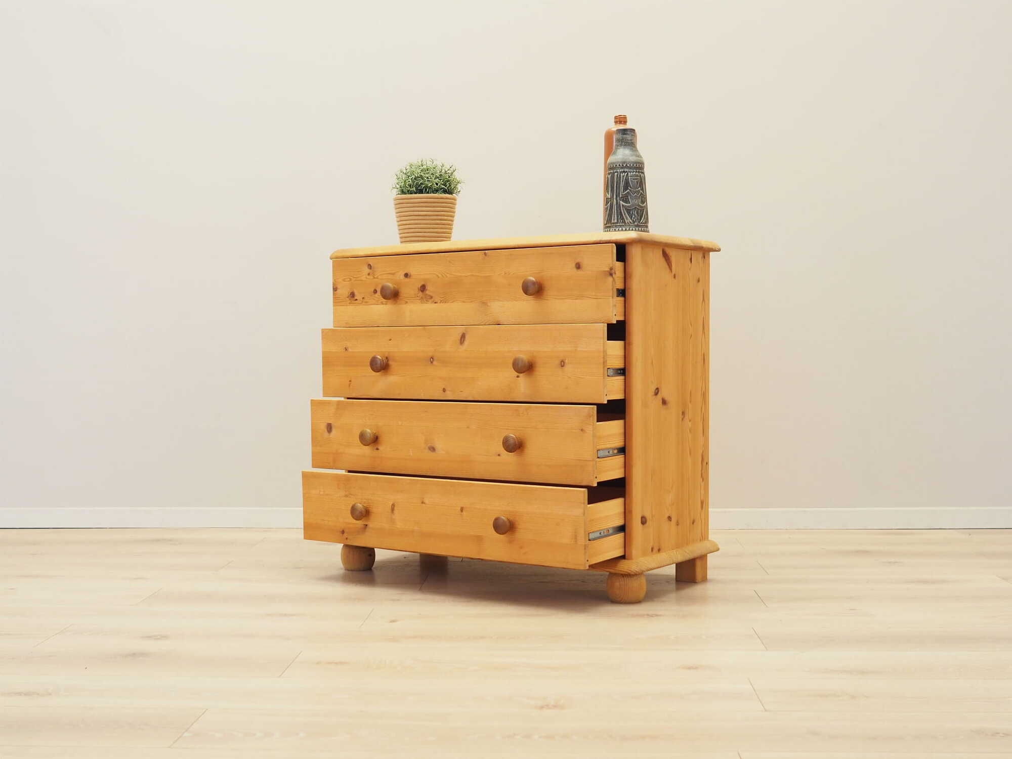 Chest of drawers Pine wood Brown 3