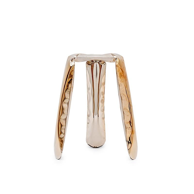 Plopp Kitchen stool stainless steel Inox Gold Heat 0