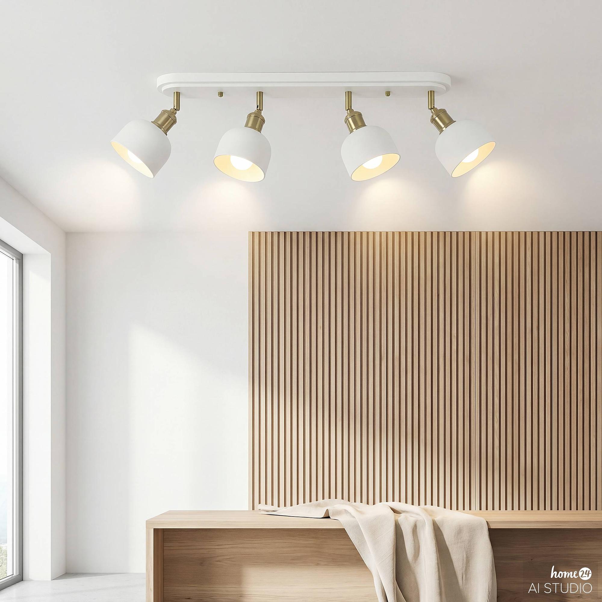 4-Flammig Lowi Deckenleuchte Eisen  3