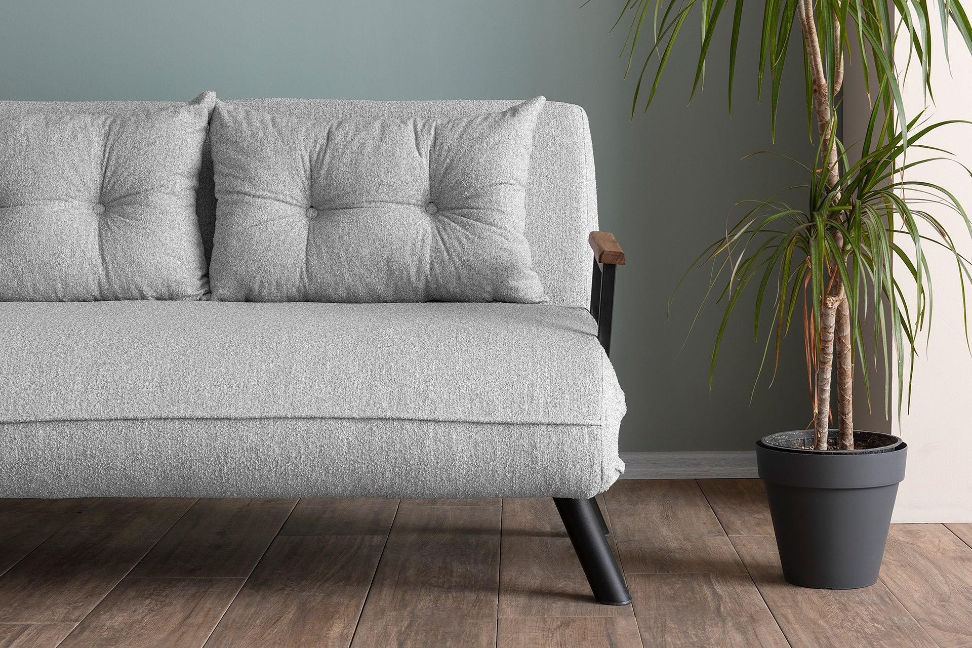 Sando Sofa Bed 2-Seater Bouclé Grey 2